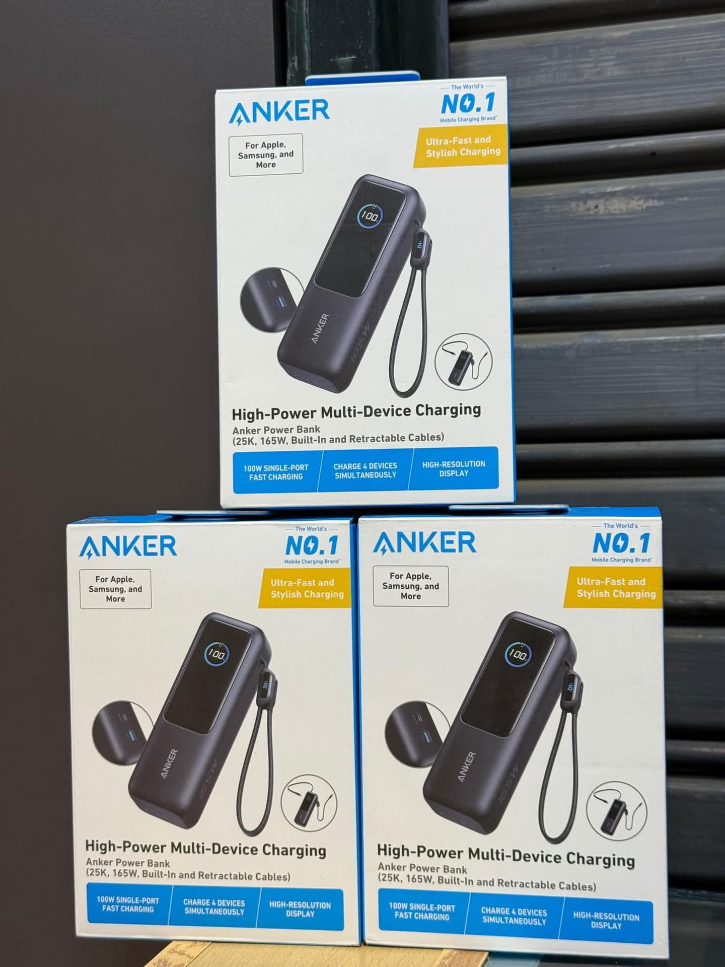 Anker multi-device power banks display